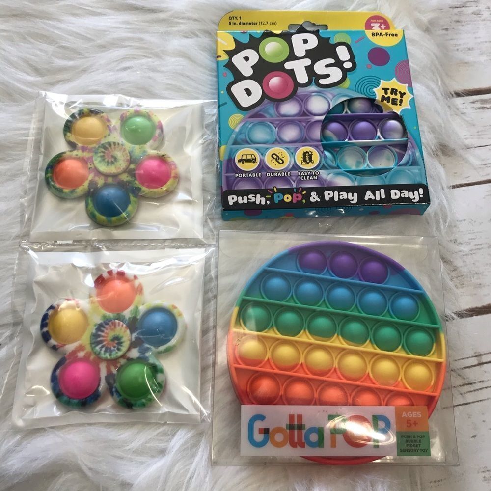 Pop It’s, Fidget Spinner Pop it, Pop Dots Tie‎ Dye Toys toy pop its